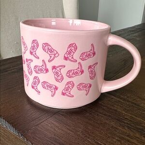 NEW Pink Cowboy / Cowgirl Boot Mug